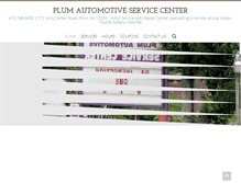 Tablet Screenshot of plumautomotiveservicecenter.com